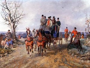 A Coach and Four on the Open Road