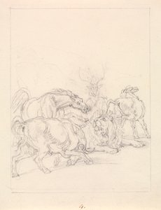 Old Lion Insulted by Samuel Howitt
