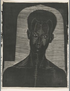 Portrait of an Unknown Man by Samuel Jessurun de Mesquita (signed by artist)