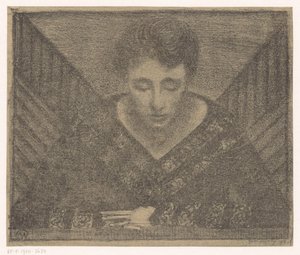 Woman with V-Neck