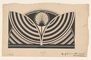 Design for an Ornamental Book Printing Stamp by Samuel Jessurun de Mesquita