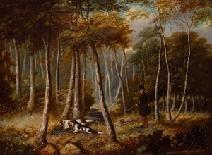 Hunting Scene, Settlers Flushing out a Hare