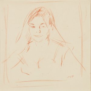 Girl with Veil by Samuel John Peploe
