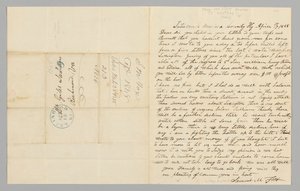 Letter to Giles Saunders from Samuel M. Fox concerning the slave trade, April 17, 1848 by Samuel M. Fox