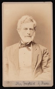 Portrait of Mr. Foster of Massachusetts, Between 1876 and 1880 by Samuel Montague Fassett