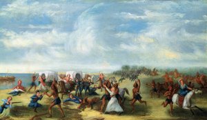 The Fort Dearborn Massacre on the 15th August, 1812 by Samuel Page