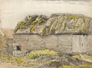 A Barn with a Mossy Roof, Shoreham by Samuel Palmer