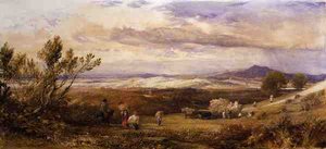 The Cornfield, Cloudy Morning by Samuel Palmer