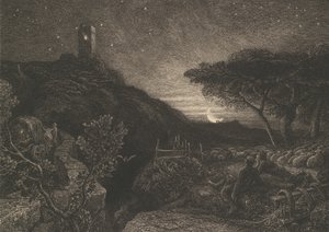 The Lonely Tower, 1879 by Samuel Palmer
