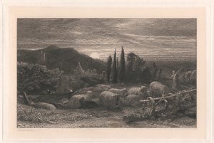 The Rising Moon by Samuel Palmer
