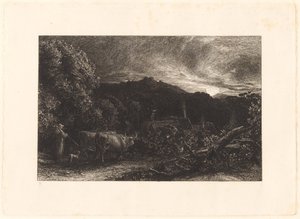 The Weary Ploughman by Samuel Palmer