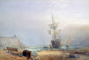 A Hazy Morning on the Coast of Devon, 1853 by Samuel Phillips Jackson