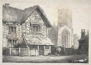 A Series of Ancient Buildings and Rural Cottages in the North of England: Helmsley by Samuel Prout