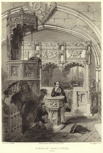 Interior of the church of St Mary and St Blaise by Samuel Prout