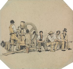 Mechanical Grinder with Figures