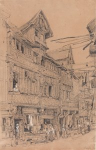 Old Street in Lisieux, c.1820 by Samuel Prout