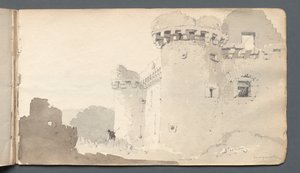 Sketchbook: Ruined Castle by Samuel Prout