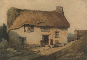 The Thatched Cottage by Samuel Prout