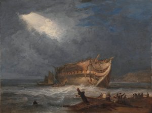 The Wreck of the Dutton, An East Indiaman by Samuel Prout