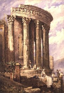 Tivoli, Temple of the Sibyl by Samuel Prout