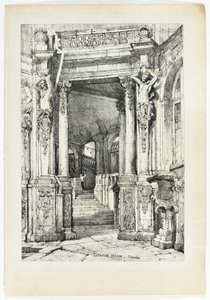 Zwinger Palace, Dresden, from Facsimiles of Sketches made in Flanders and Germany
