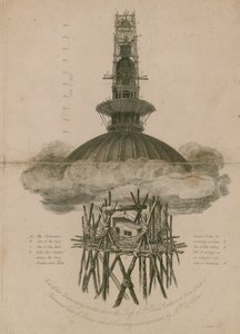 The observatory erected above the cross of St Paul