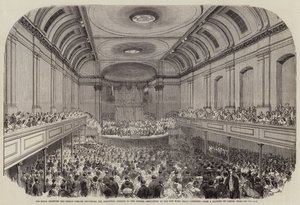 His Royal Highness the Prince Consort Delivering the Inaugural Address to the British Association at the New Music Hall, Aberdeen by Samuel Read