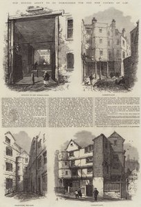 Old Houses About to be Demolished for the New Courts of Law by Samuel Read