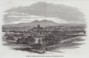 The City of Worcester, from the Oxford, Worcester, and Wolverhampton Railway by Samuel Read