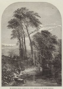 The Moorland Stream by Samuel Read