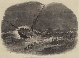 Wreck of the Floridian, Emigrant Ship, on the Long Sands, off Harwich by Samuel Read
