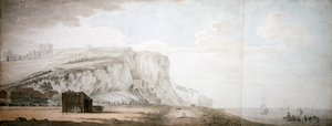 Dover Castle and Cliffs from the Shore