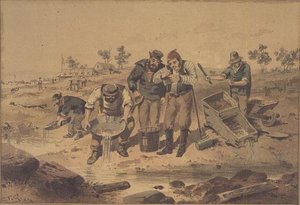 Panning for Gold by Samuel Thomas Gill