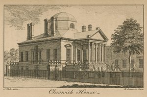 General view of Chiswick House by Samuel Wale