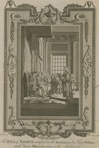 The Bill of Rights ratified at the Revolution by King William and Queen Mary by Samuel Wale