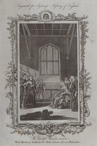The Death Warrant read to Mary Queen of Scots in the Hall wherein she was Beheaded by Samuel Wale