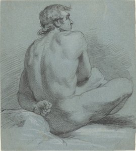 Seated Male Nude