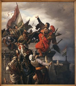 The Sacrifice of Titusz Dugovics, Hungarian National Hero by Alexander von Wagner