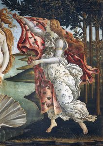 The Birth of Venus (detail) by Sandro Botticelli