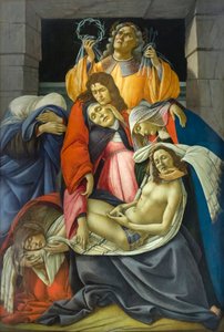 The Dead Christ Mourned by Sandro Botticelli
