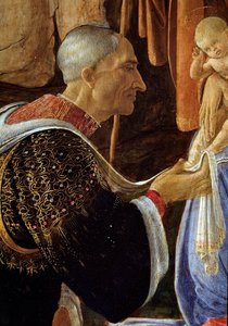 The Adoration of the Magi (detail) by Sandro Botticelli