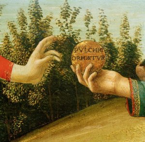 The Judgment of Paris (Hands with Apple) by Sandro Botticelli