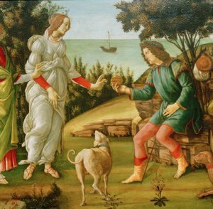 The Judgment of Paris (Venus and Paris) by Sandro Botticelli