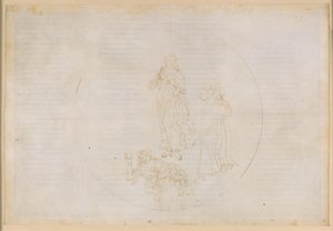 The Divine Comedy, Paradiso XVIII. Fifth Sphere of Heaven (Heaven of Mars): Cacciaguida Names the Blessed Fighters for the Faith - Transition to the Sphere of Jupiter by Sandro Botticelli