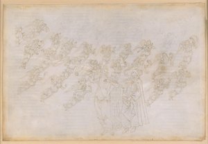 The Divine Comedy, Paradiso XXIX. Ninth Sphere (Crystal Heaven or Primum Mobile): Beatrice Instructs Dante on the Creation and Nature of Angels by Sandro Botticelli