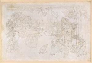 The Divine Comedy, Purgatorio XXXII. The Earthly Paradise: The Tree of Knowledge and the Historical Fate of the Church by Sandro Botticelli