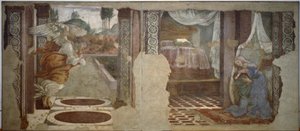 Annunciation of St. Martin by Sandro Botticelli