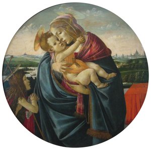 Virgin and Child with Saint John the Baptist by Sandro Botticelli and workshop