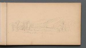 Sketchbook, page 06: Gorham Maine, 1859 by Sanford Robinson Gifford