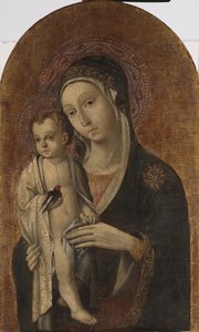 Madonna and Child by Sano di also Ansano di Pietro di Mencio Pietro